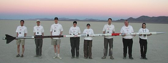The MARS Deimos Odyssey Rocket and Launch Crew - September 2002